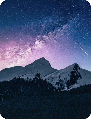 Mountains night